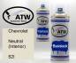 Preview: Chevrolet, Neutral (Interior), 52I: 400ml Sprühdose + 400ml Klarlack - Set, von ATW Autoteile West.
